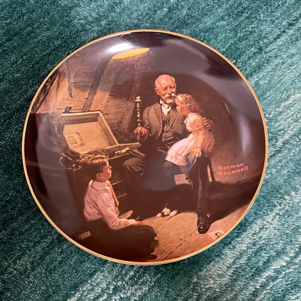 Norman Rockwell grandpas treasure chest